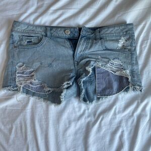 Express Distressed Denim Women Shorts